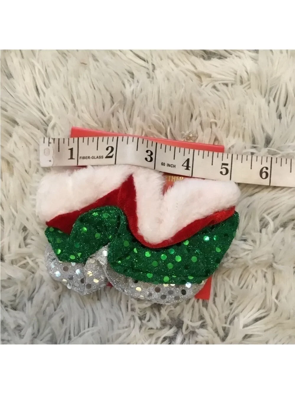 KOHL’S Celebrate Together Christmas cat ears headband set 3 scrunchies